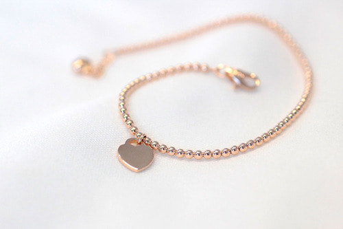 14k,18k Mini heart ball bracelet♡ - 공방301